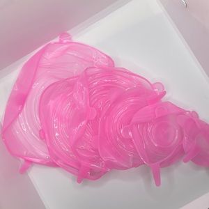 Silicone stretch lids